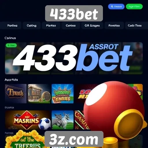 Variedade de jogos disponíveis no 433bet